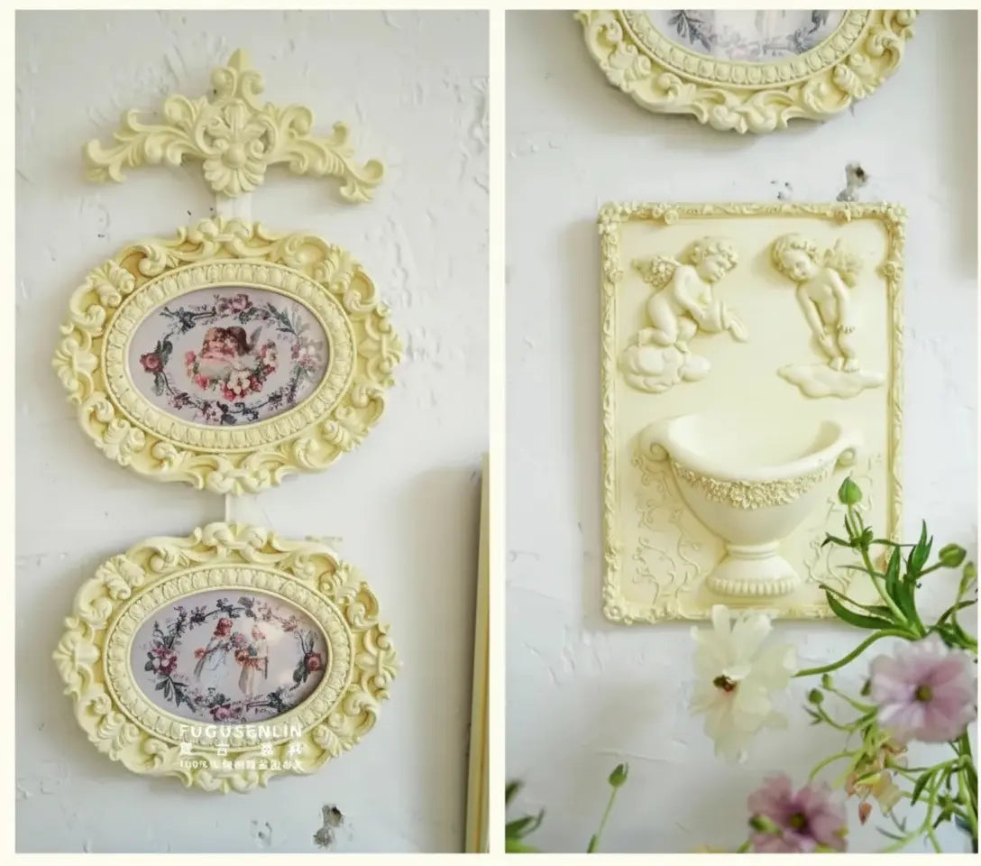 Vintage Fotorahmen aus Harz – Unregelmässiges Design