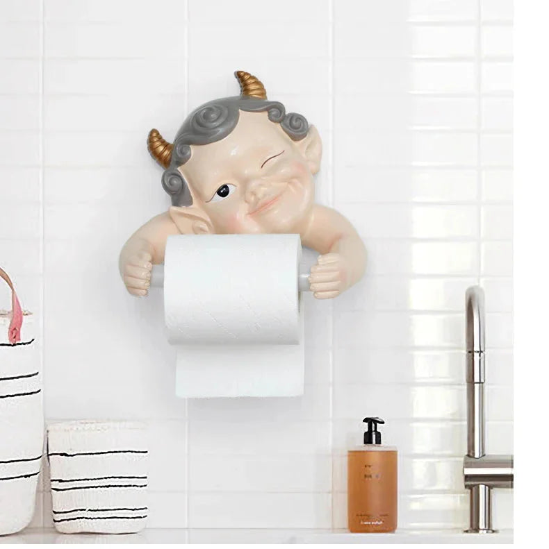 Nordischer Elfen-Tuchhalter – Harz Wandhalterung ohne Bohren