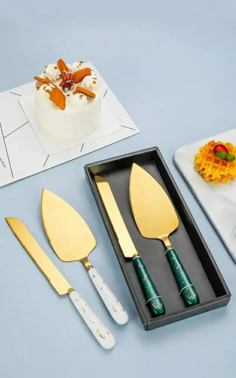 Edelstahl Kuchenschaufel – Keramikgriff, Luxuriöses Design