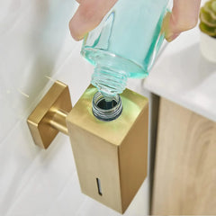 Wandseifenspender – Gebürstetes Gold Edelstahl – Badezimmer
