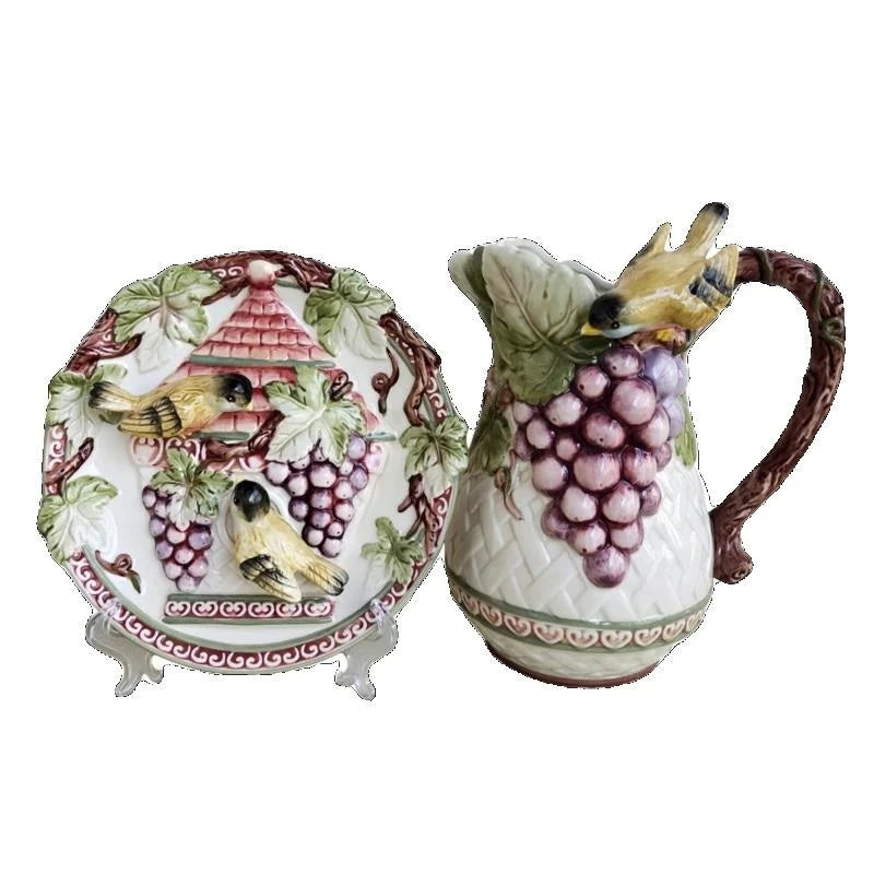 Pastoral Keramikvase – 3D Design – Wohnaccessoire