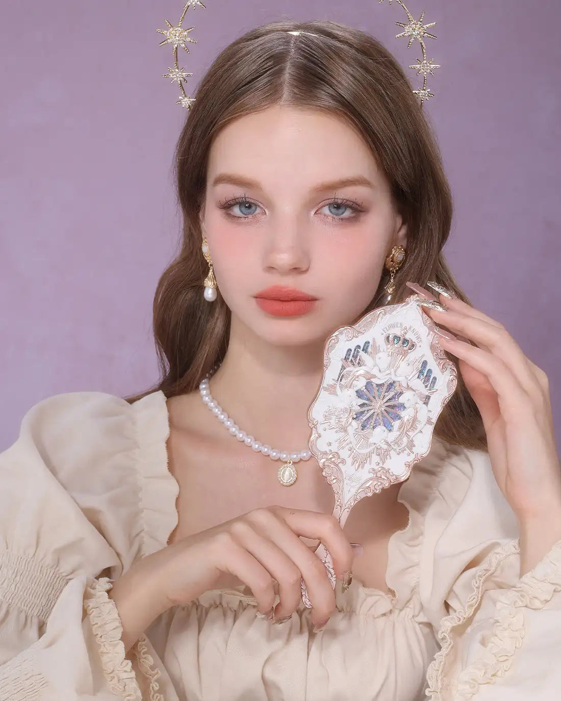 Luxus Schminkspiegel - Rokoko Design - Tragbare Eleganz