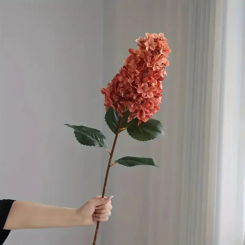 Hortensie Seidenblume – Langer Zweig 83cm – Wohn-Deko