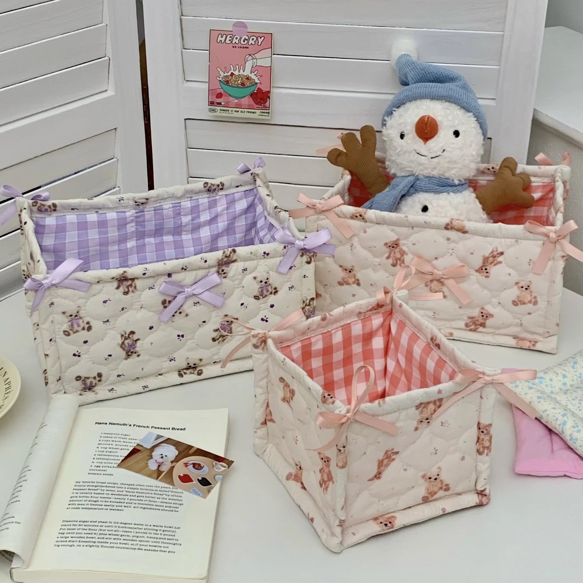 Gesteppter Aufbewahrungskorb – Stilvolles Design – Kompakt & Gross