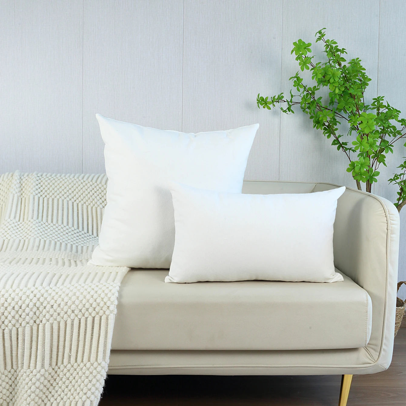 Bestickte Kissenhülle – Geometrisch Polyester 45x45cm