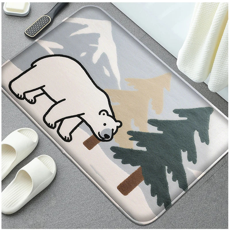 Gelbe Ente Badezimmermatte – Modernes Gummidesign – 60x90cm