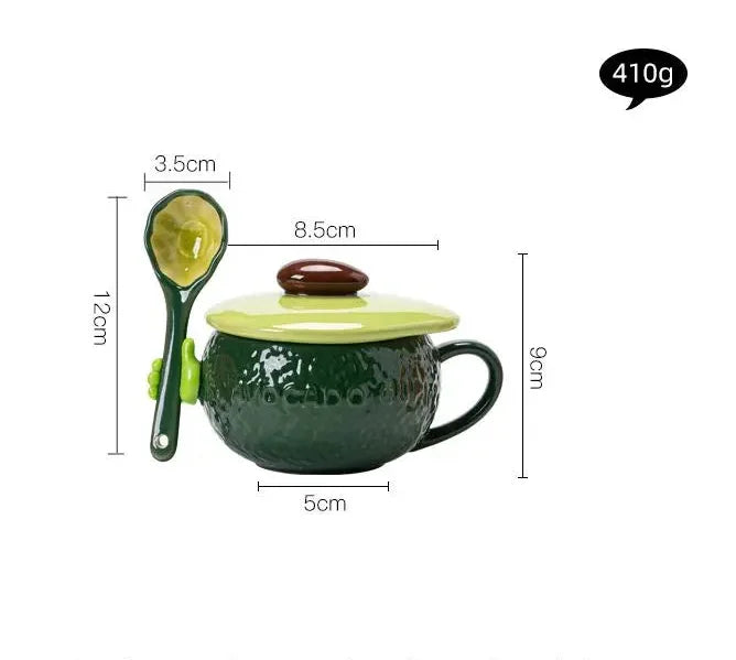 Moderne Fruchtform Keramikbecher – 300ml, Porzellan