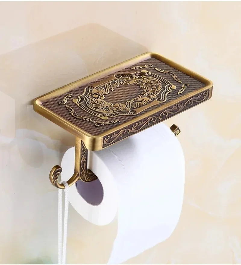 Toilettenpapierhalter – Vintage Aluminium – Wandmontage