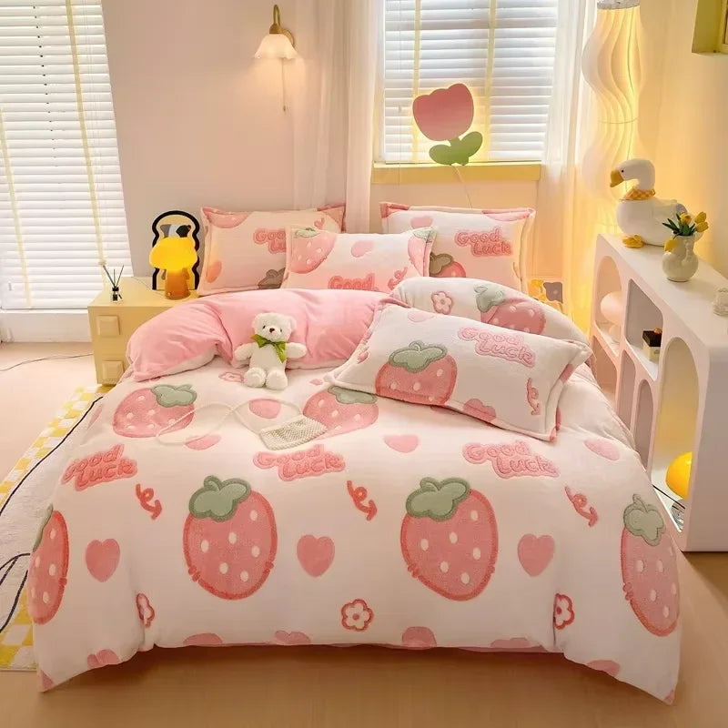 Flanell-Bettbezug – Landhausstil – Queen/King