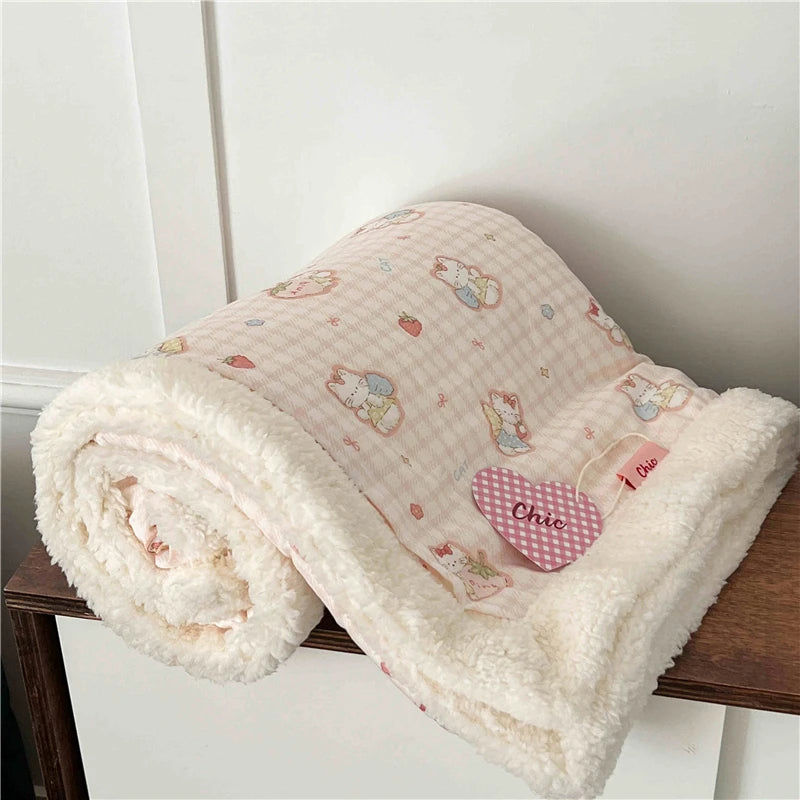 Winterdecke Floral – Koreanischer Stil – 100x150cm