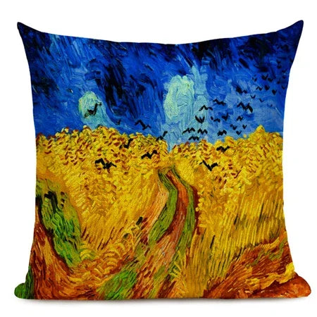 Van Gogh Dekokissenbezug – Leinen Design – Versch. Grössen