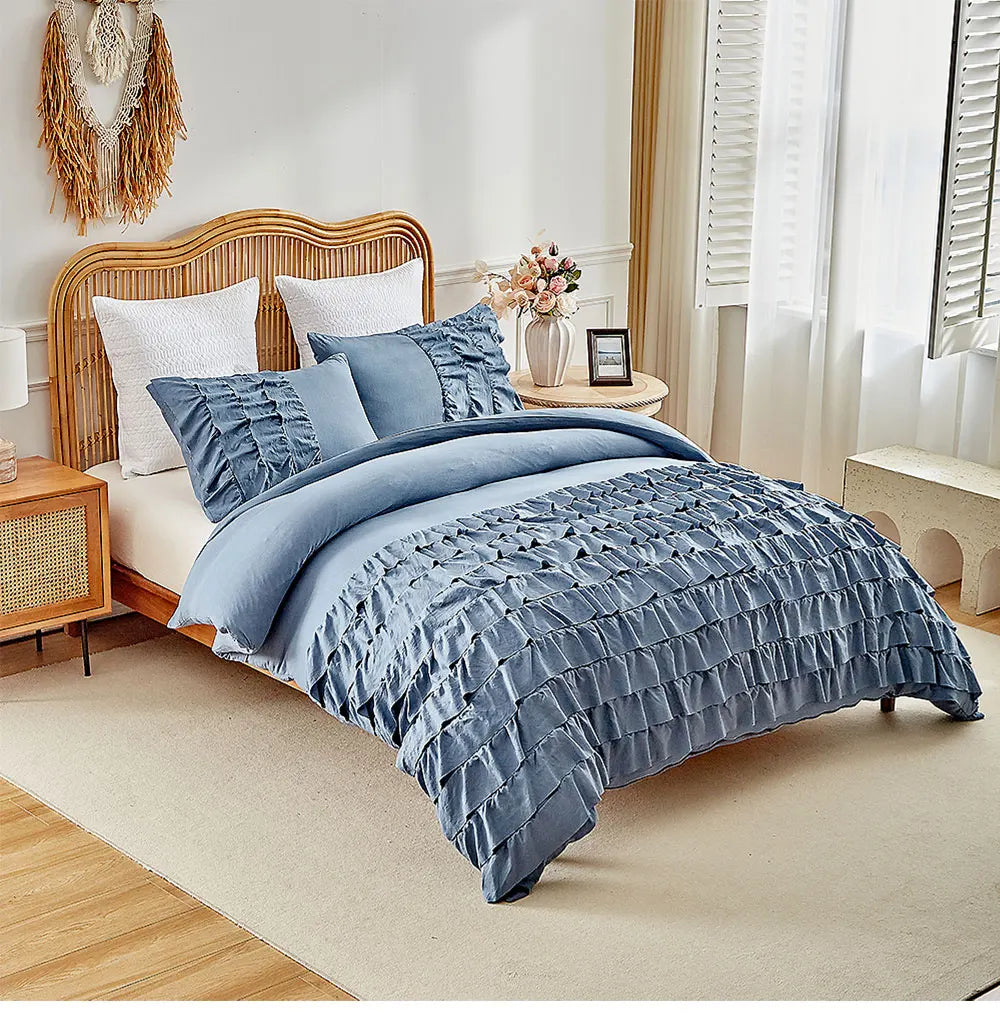 Bettdeckenbezug Set – Rüschen-Prinzessin – Verschiedene Grössen