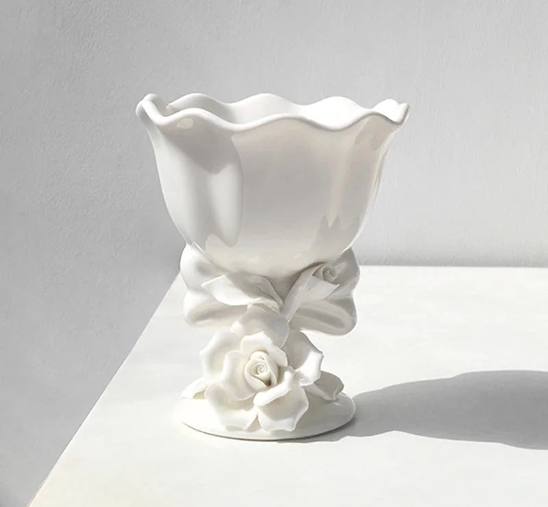 Vintage Keramik Kaffeeset – Handgepresstes Porzellan