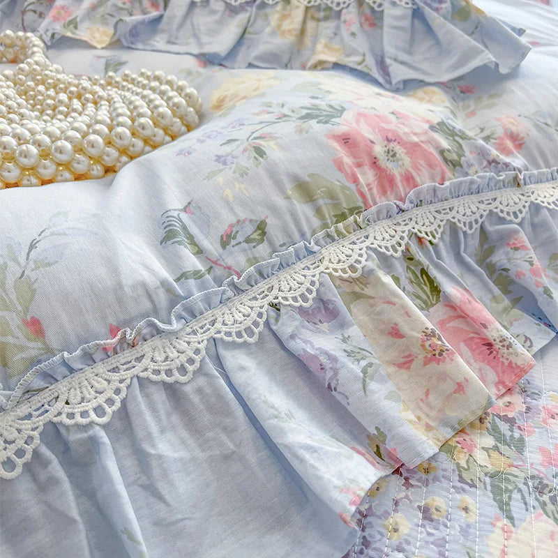 Bettbezug Set – Koreanischer Prinzessinnenstil – 100% Baumwolle