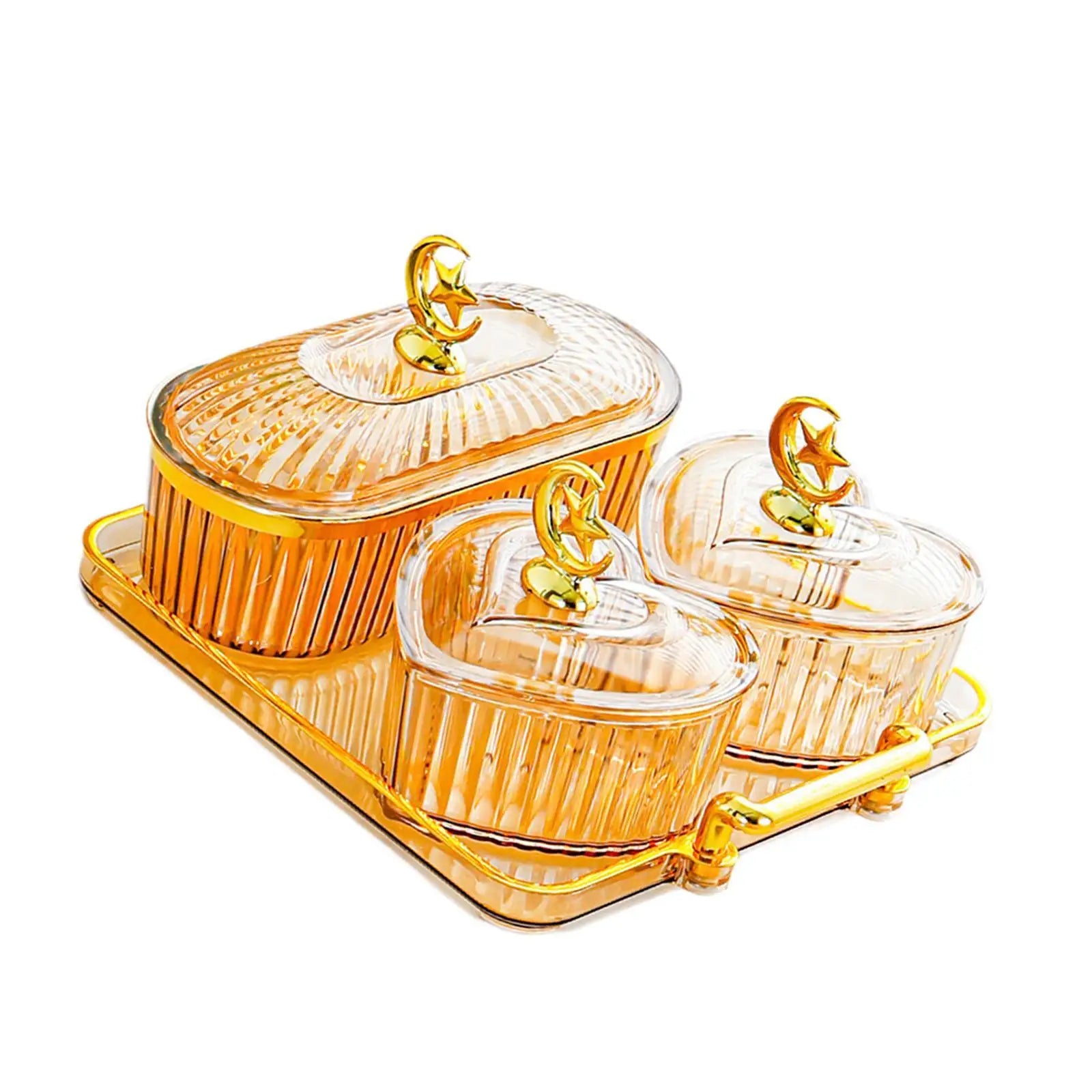 Früchte & Nüsse Schale – Robustes Design – Mehrfachunterteilungen