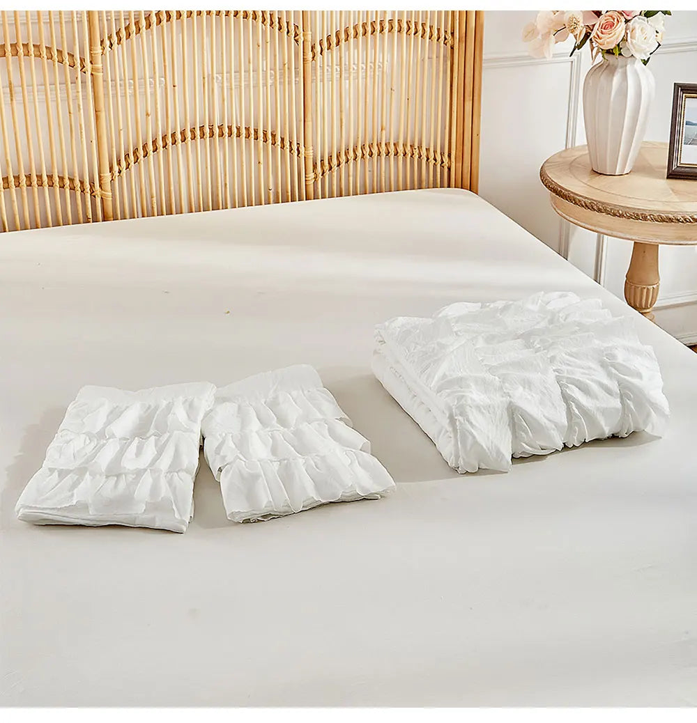 Bettdeckenbezug Set – Rüschen-Prinzessin – Verschiedene Grössen