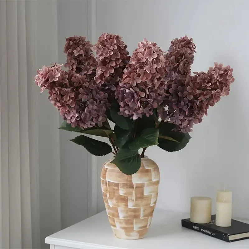 Hortensie Seidenblume – Langer Zweig 83cm – Wohn-Deko