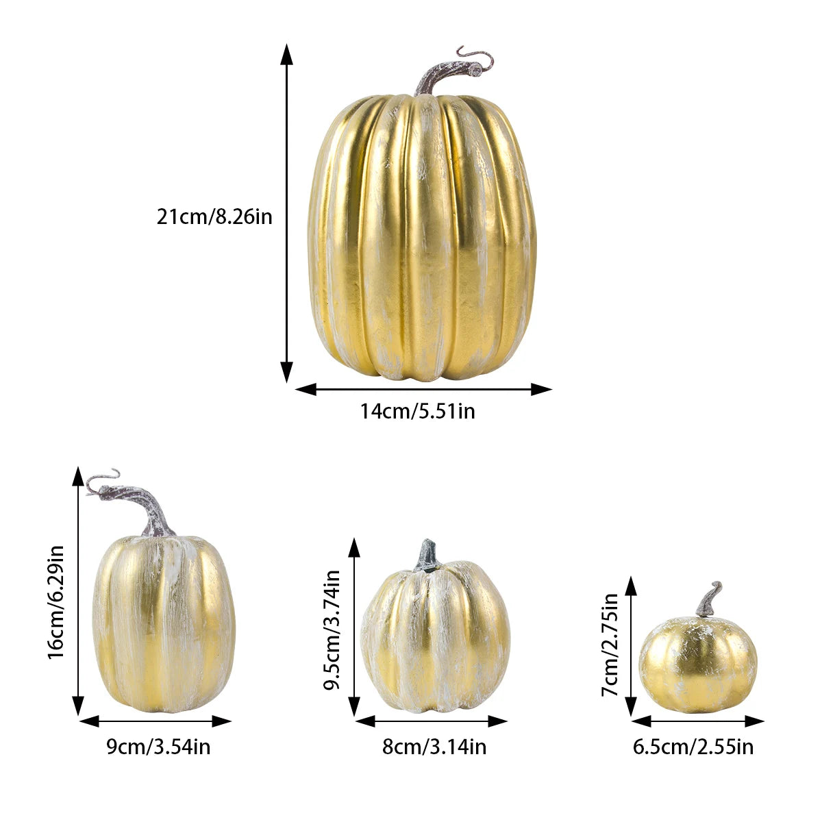 Künstliche Schaum Kürbisse – PE Material – DIY Halloween Deko