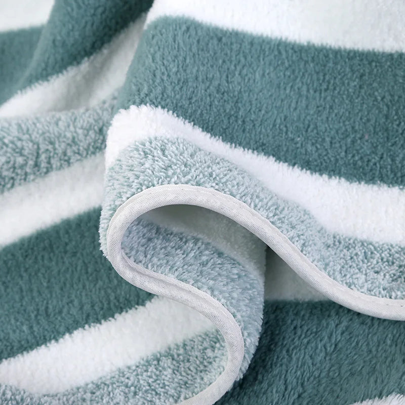 Gestreiftes Handtuchset – Schnell trocknend – Badezimmer