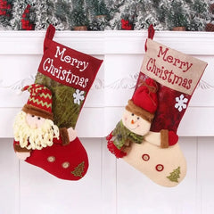 Weihnachtsstrümpfe – Vliesstoff – 28x46CM