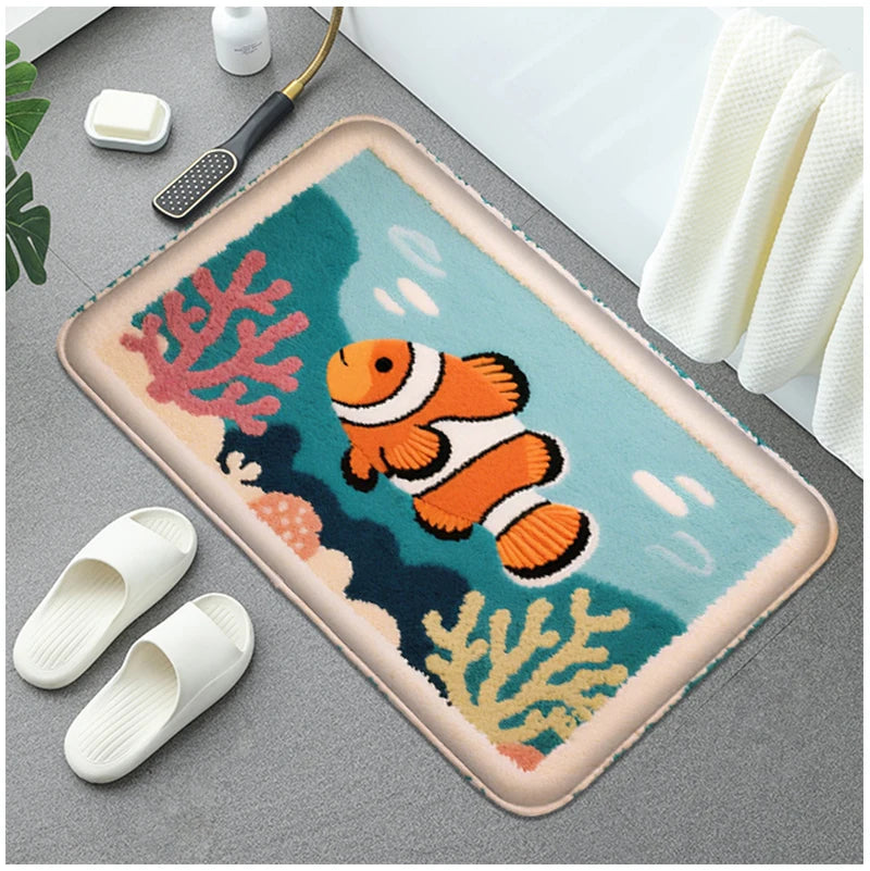 Cartoon Badezimmermatte – Gummi Modernes Design – 40x60cm