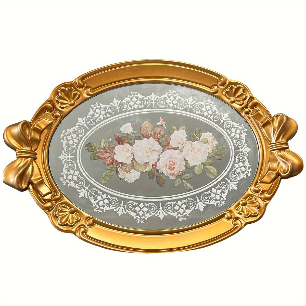 Vintage Hauchdünne Tablett – Europäisches Design – 41x28cm