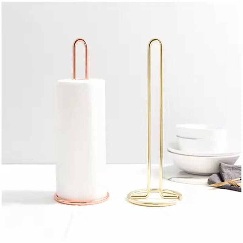 Metall Küchenrollenhalter – Modernes Gold/Roségold Design