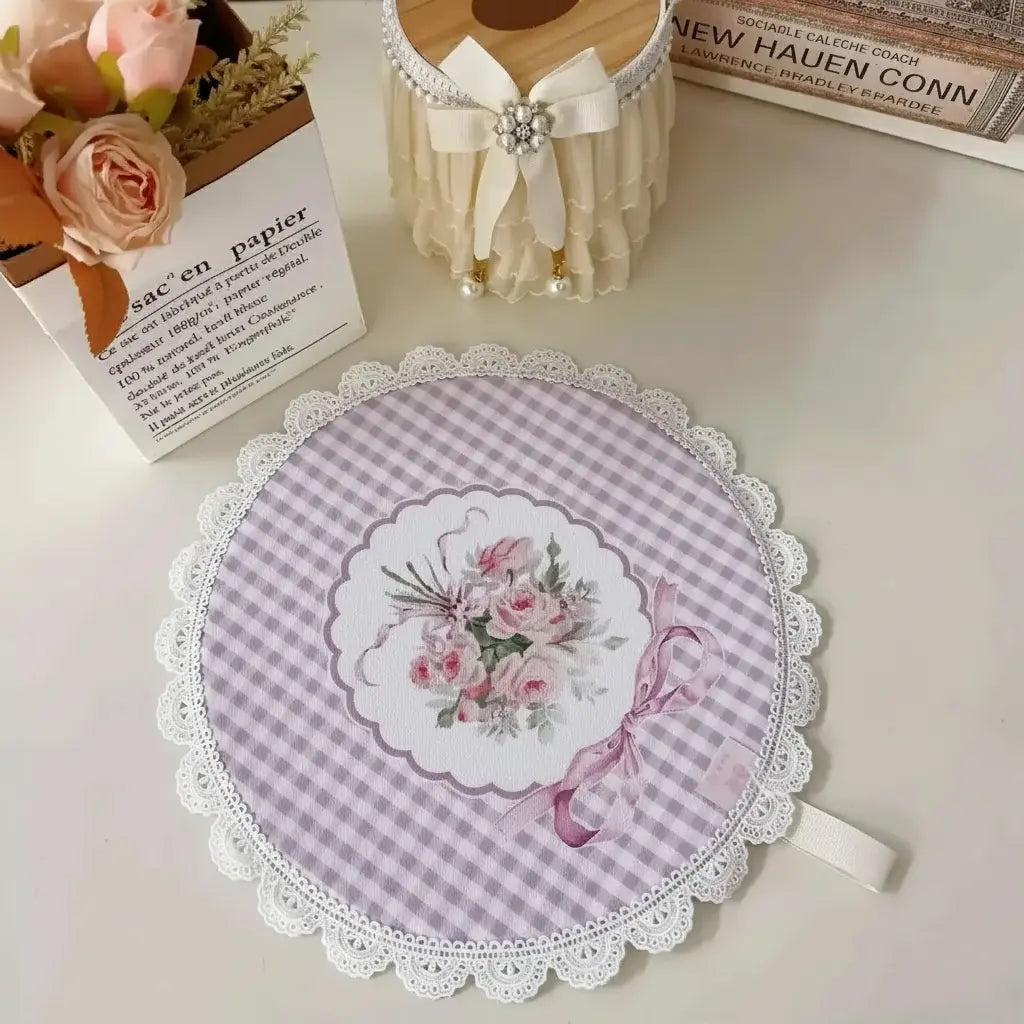 Retro Rosenuntersetzer – Spitze, Luxus, Wasserfest, Umweltfreundlich