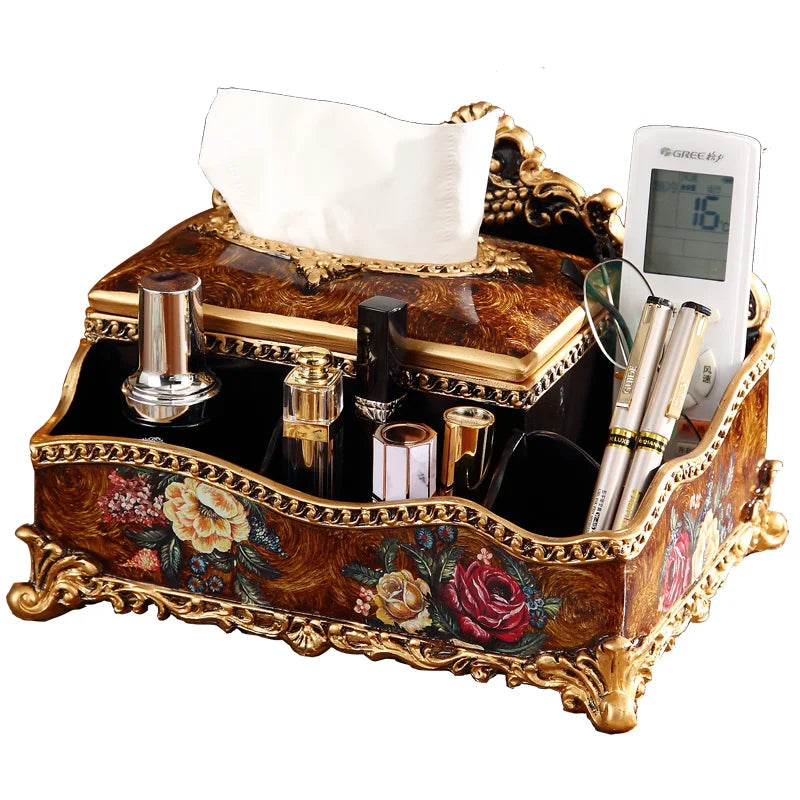 Luxus Resin Taschentuchbox – Europäischer Stil