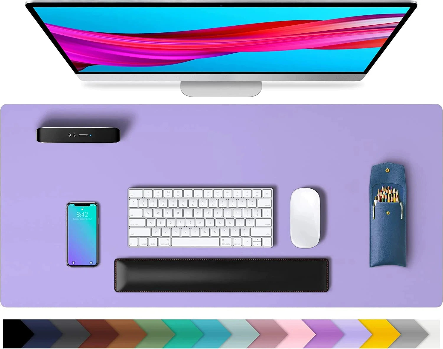 Büroschreibtisch Schutzmatte – PU Leder – Gross 600x300mm