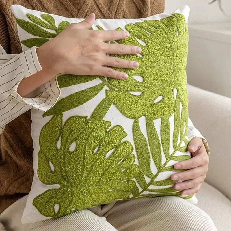 Dekor Kissenbezug – Baumwoll-Canvas Stickerei – 45x45CM