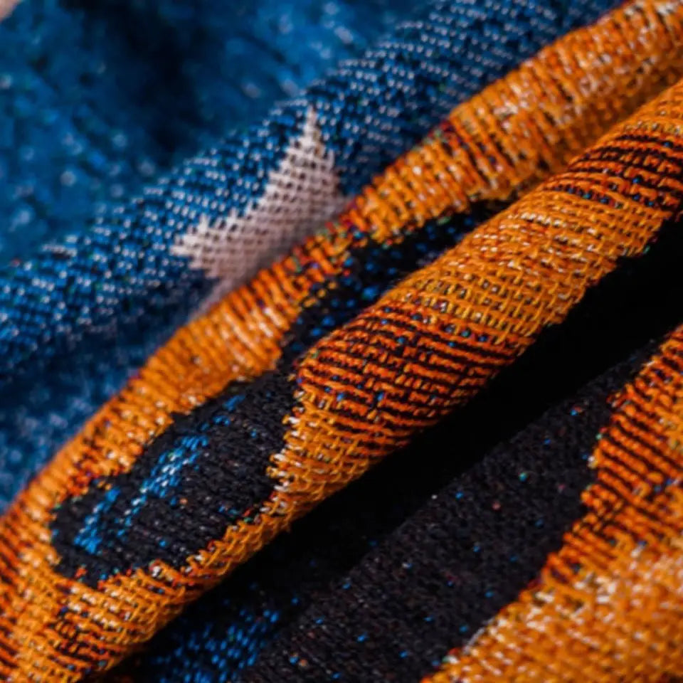 Halloween Schwarze Katze Decke – Gewebt Texturiert 160x220cm