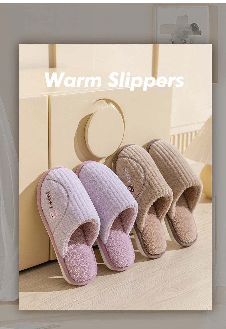 Winter Plüsch Hausschuhe – Gemütliches Fleece – Indoor