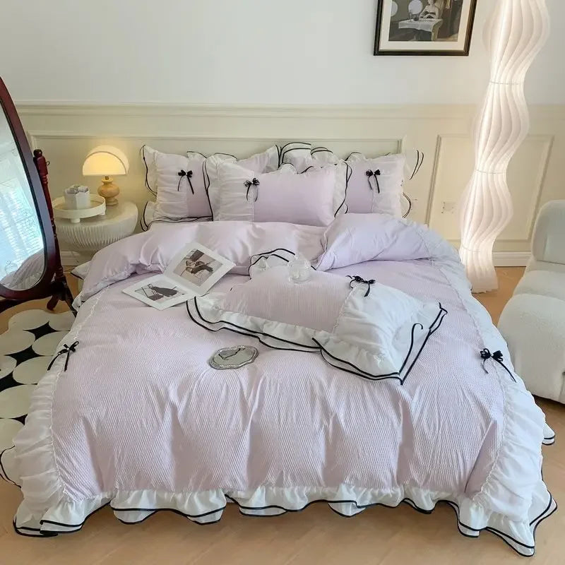 Korean Princess Bettwäsche – Spitzentwill Queen Set