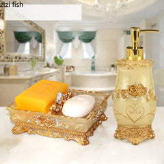 Floraler Seifenspender – Harz Vintage Badezimmer-Essential