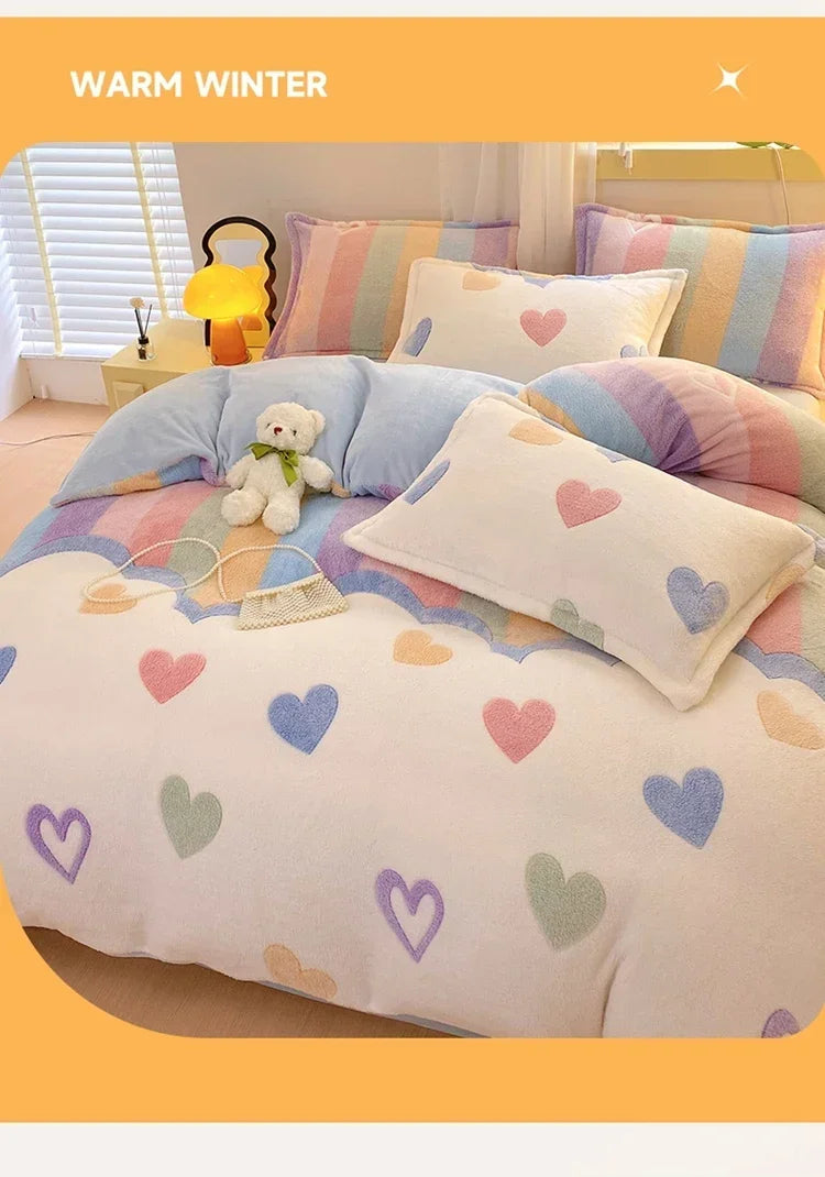 Flanell-Bettbezug – Landhausstil – Queen/King