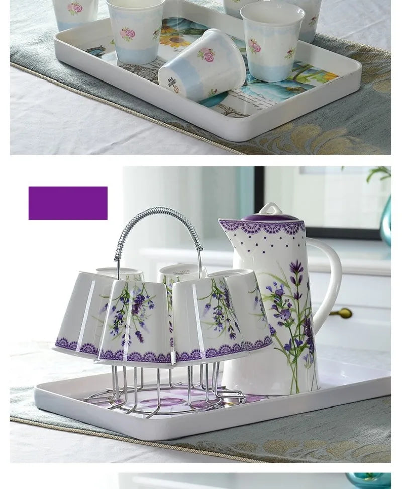 Kaffeeset aus Feinporzellan – Elegantes Design – Hochzeitsgeschenk