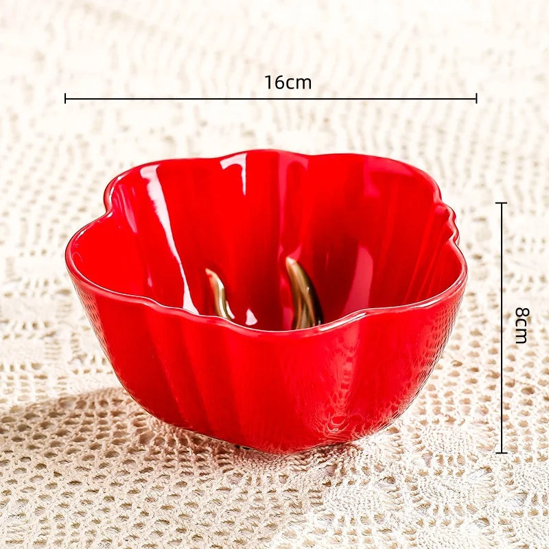 Cartoon Keramik Teller – Rundes Design & Gemüse Flair