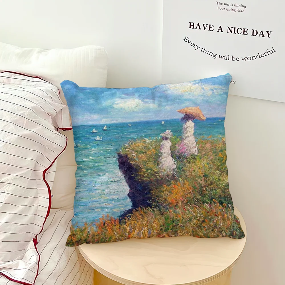 Wasserlilien Kissen – Kunst Design 45x45CM