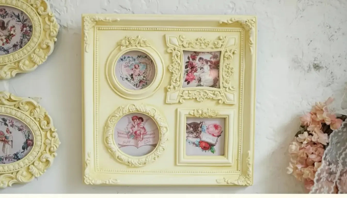 Vintage Fotorahmen aus Harz – Unregelmässiges Design