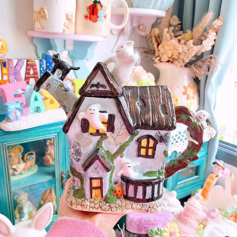 Mehrfarbiges 3D-Relief-Teller aus Keramik, handgezeichnet