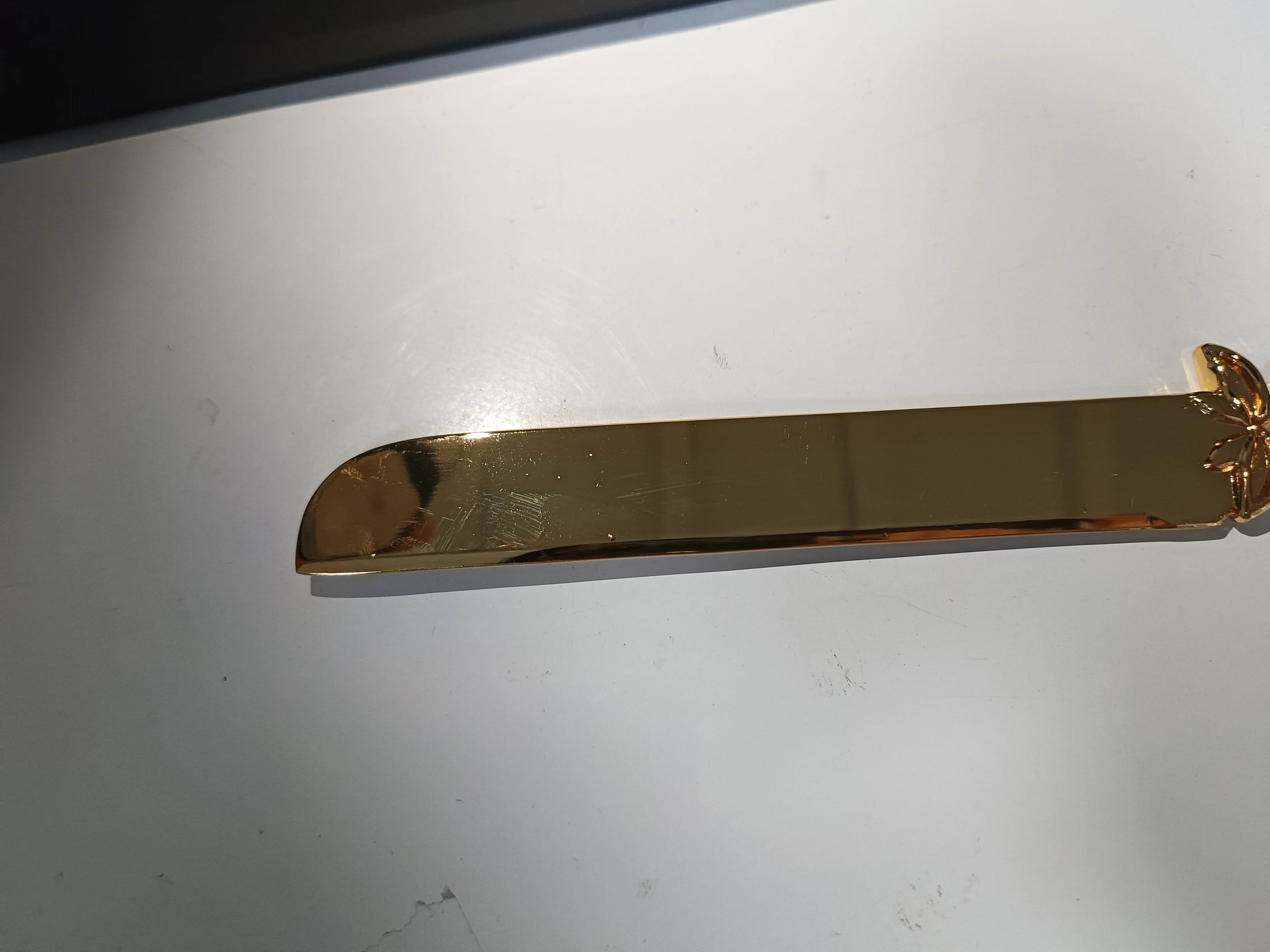 Hochzeitskuchen-Messer Set – Gold Metall Gravur – Jubiläum