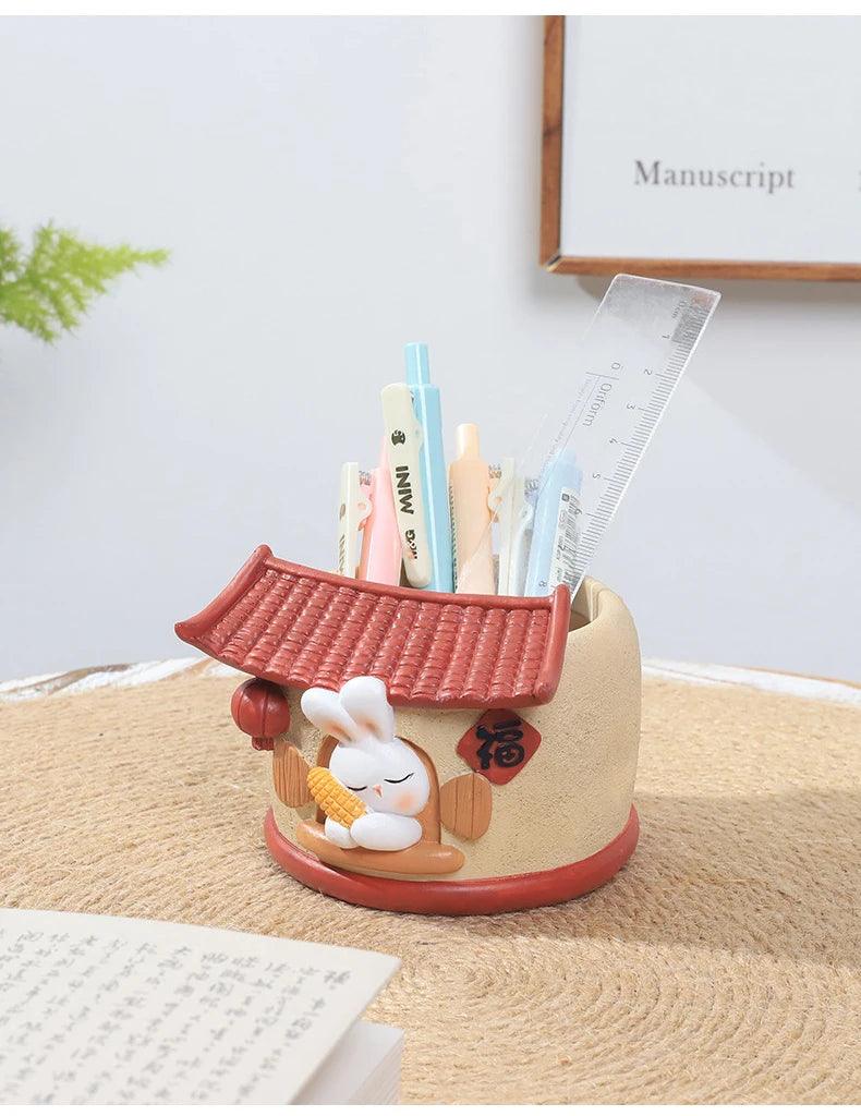 Pflanzgefäss - Cartoon-Design aus Resin - Schreibtisch-Deko