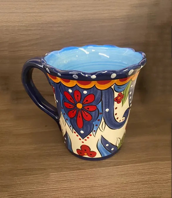 Porzellan-Keramiktasse – Handbemalt – 500ml