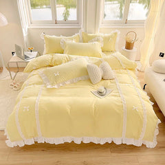 Koreanisches Bettwäsche-Set – Mikrofasern Luxus – 180x200 4-tlg