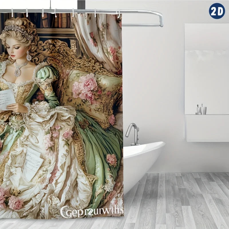 Duschvorhang – Viktorianischer Polyester – Verschiedene Grössen
