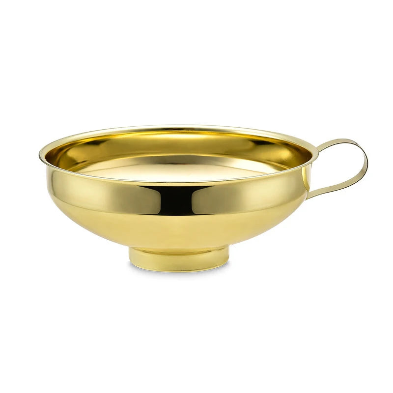 Goldener Edelstahltrichter – Weitmund, Mason Jars