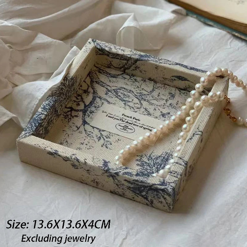 Schmuckdisplay Tablett – Künstlerisches Leinen-Design, Verschiedene Grössen