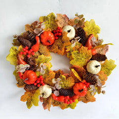 Herbstkranz – Seide & Rattan Design – Aussen Dekor