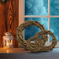 Rattan-Kranz – Natürliches Weiden-Design – 10-30CM Frühlings- & Osterdekoration